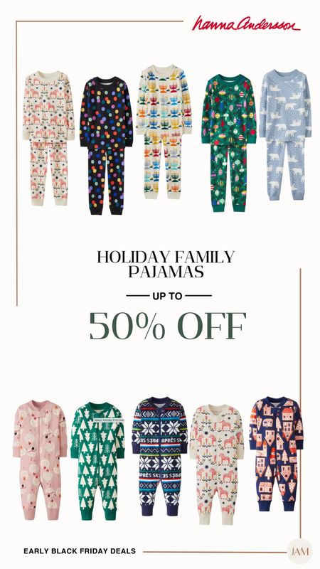 Hanna Andersson’s adorable holiday pajamas are now on sale for up to 50% off! Snag a pair for everyone in your family. #familypajamas #christmaspajamas 

#LTKHolidaySale #LTKfamily #LTKSeasonal