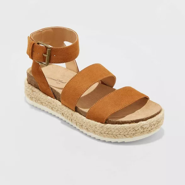 Women's Agnes Microsuede Flatform Espadrilles - Universal Thread™ | Target