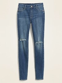 High-Waisted Rockstar Super Skinny Ripped Jeans for Women | Old Navy (US)