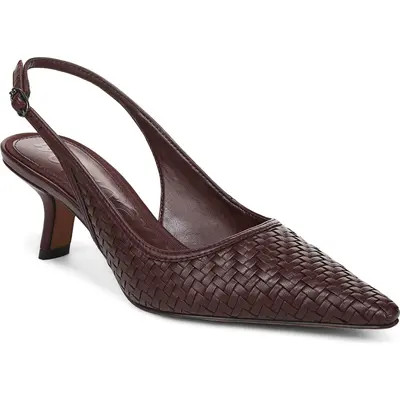 Sam Edelman Bianka Slingback Pump in French Burgundy at Nordstrom, Size 5.5 | Nordstrom