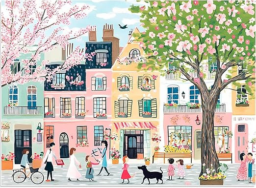 500 Piece Puzzles for Adults,Pink Garden Jigsaw Puzzle for Adults Seniors, Recycled Cardboard Puz... | Amazon (US)