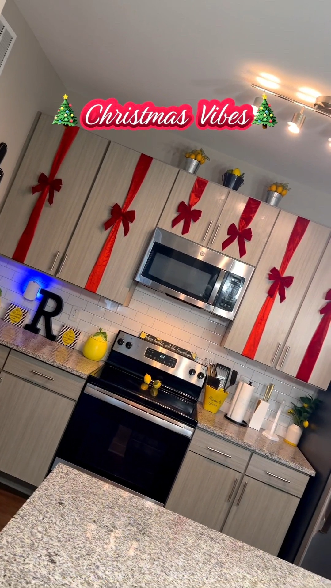 Christmas Bow cabinets and door🎁🎀❤️
#christmas #christmasdecor #holiday 

#LTKHoliday #LTKHome #LTKSeasonal