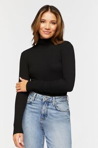 Ribbed Turtleneck Long-Sleeve Top | Forever 21 (US)