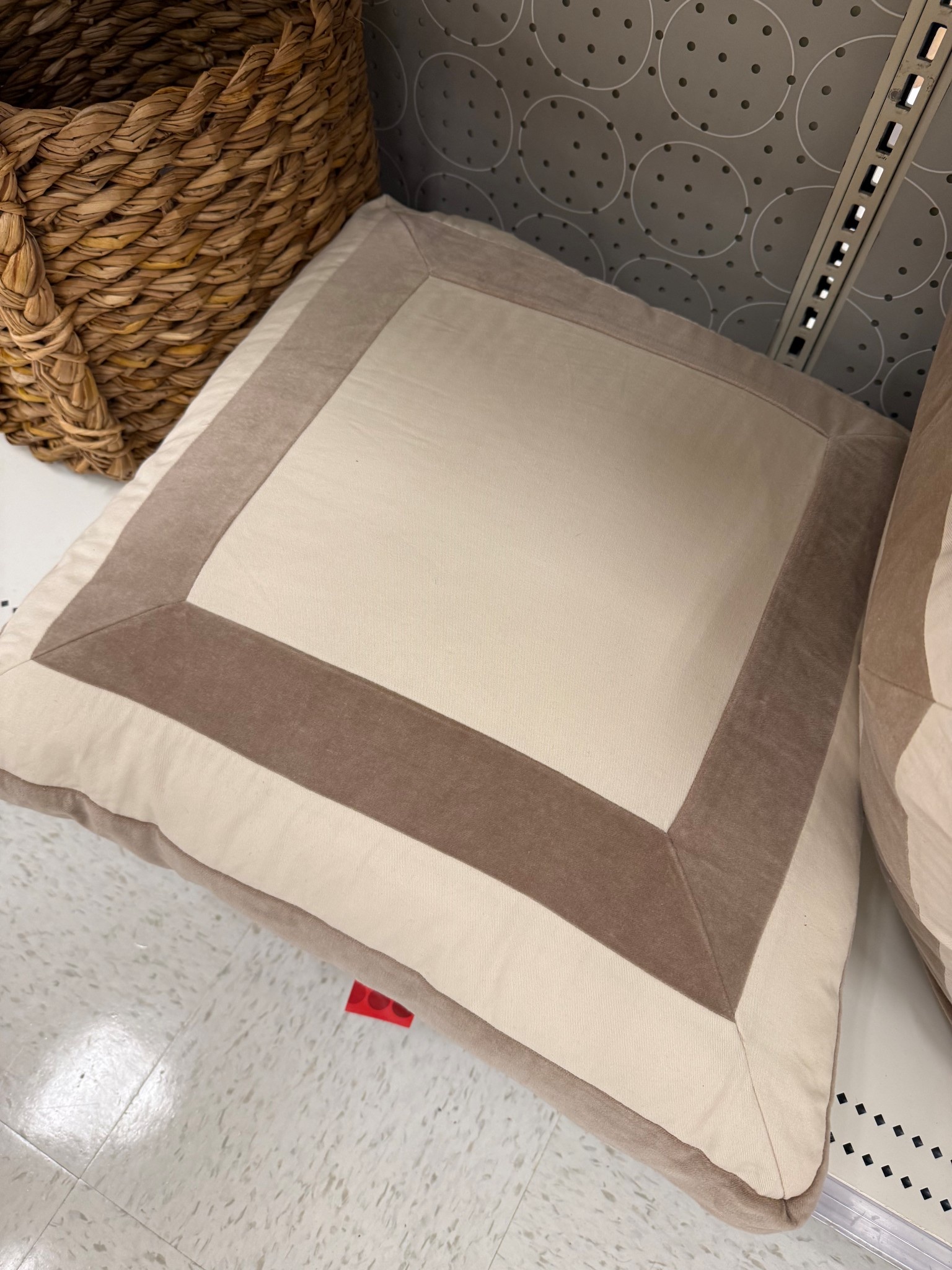 This pillow was absolutely gorgeous in person.  Love the neutral simplicity. 