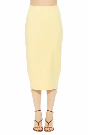 Alexia Admor Jacki Pencil Midi Skirt in Yellow at Nordstrom Rack, Size 4 | Nordstrom Rack