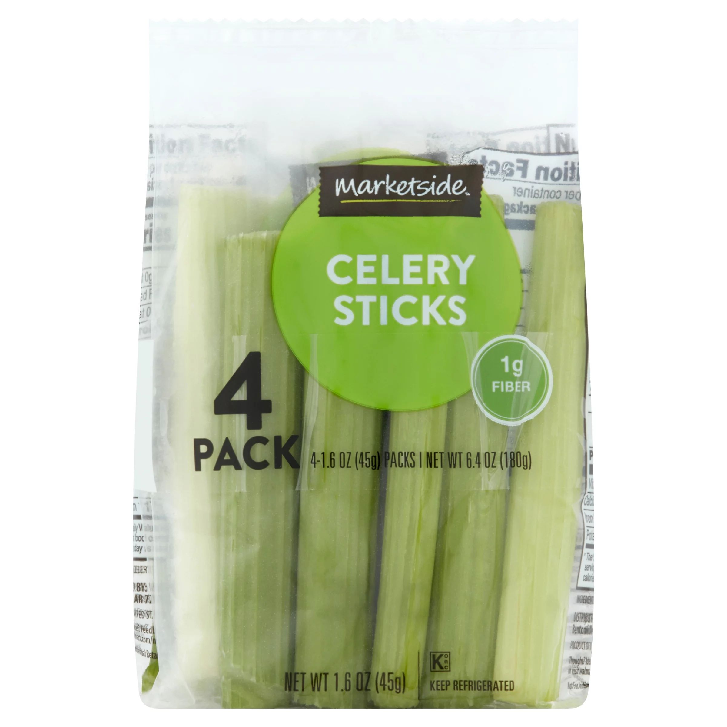 Marketside Fresh Celery Sticks, 1.6 oz, 4 Pack | Walmart (US)