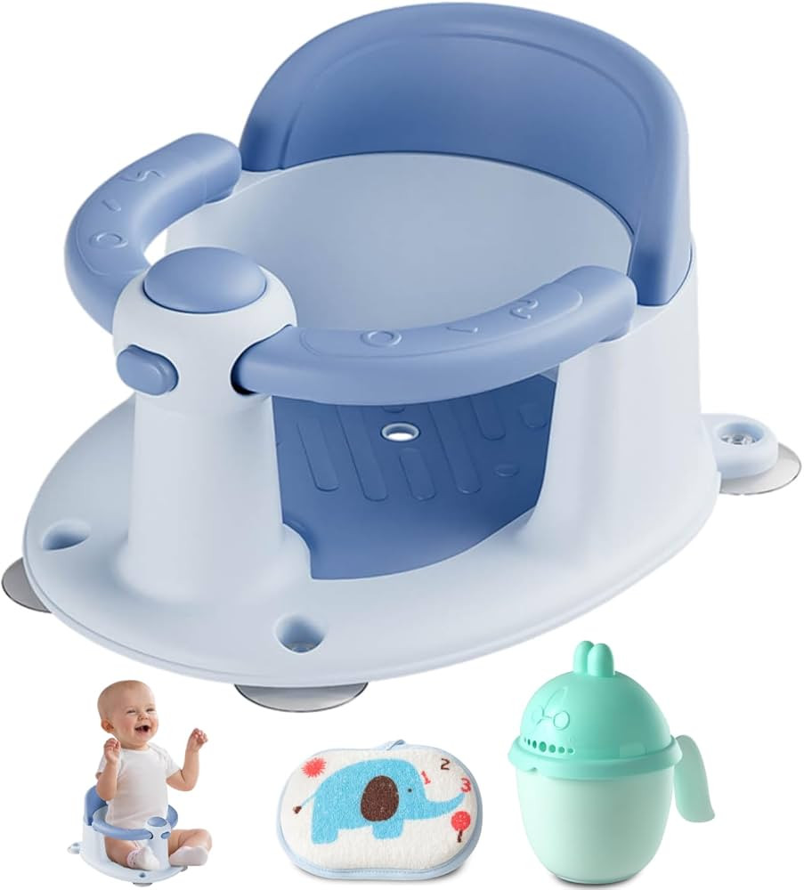 Baby Bath Seat, Baby Bath Seat for 6 Months & Up, Baby Bathtub Seat with Secure Suction Cups, Non... | Amazon (US)