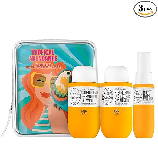 Sol de Janeiro Tropical Abundance Hair Repair Trio Travel Set | Jet Set | Sulfate Free Brazilian ... | Amazon (US)
