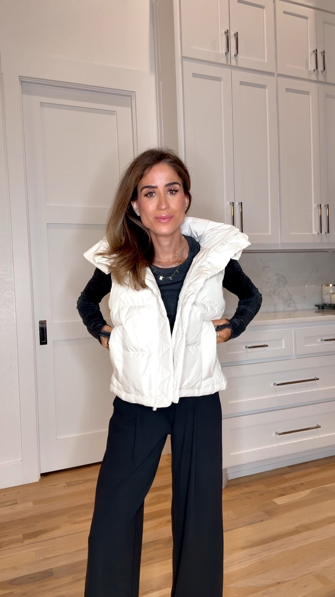 Lululemon cropped puff vest on sale in some colors! Wearing size 0 also my wife leg align pants and long sleeve are too 

#LTKFindsUnder50 #LTKFindsUnder100 #LTKSaleAlert