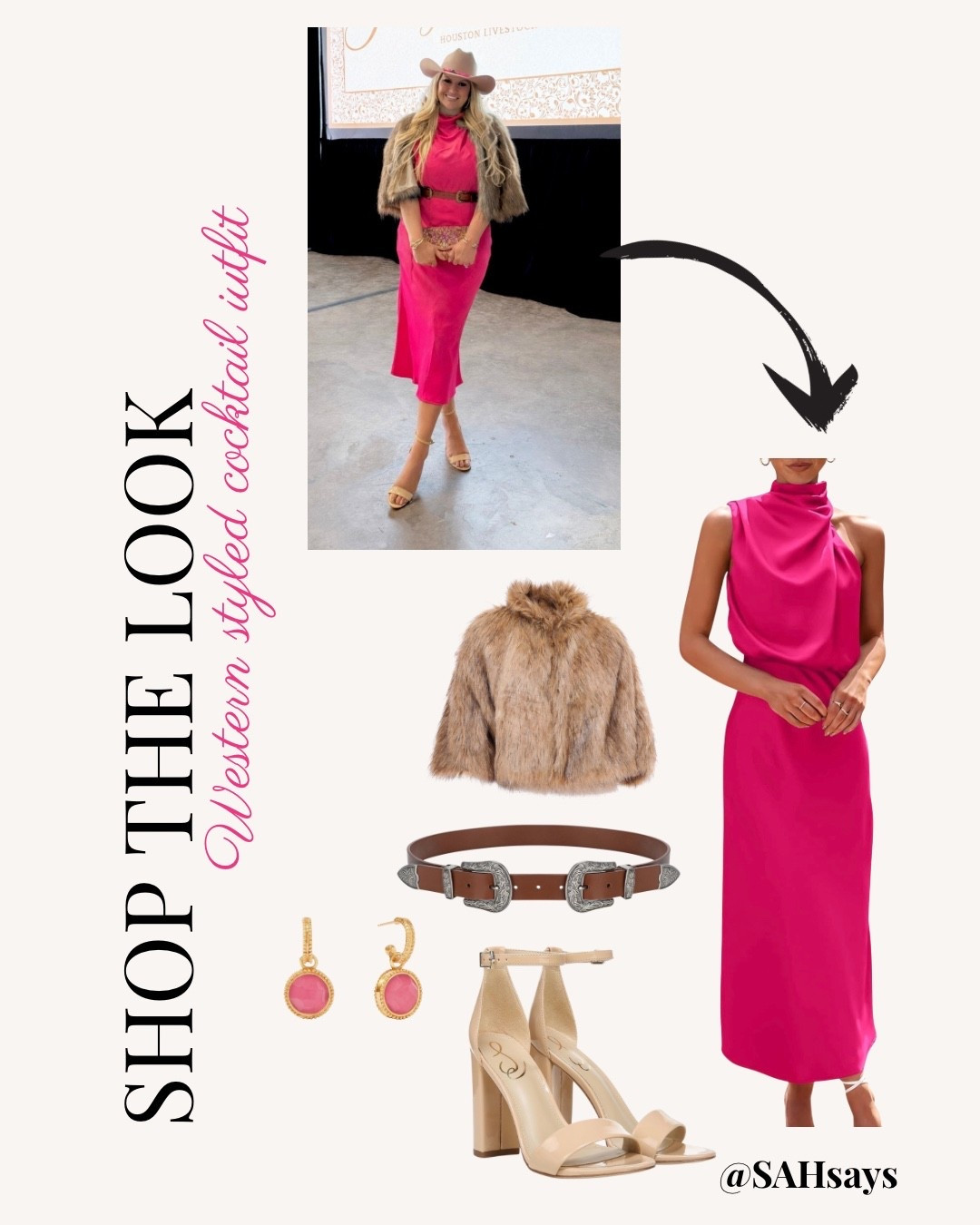 Shop the look! Rodeo gala season is upon us and you can recreate this western cocktail look easily for your next event  