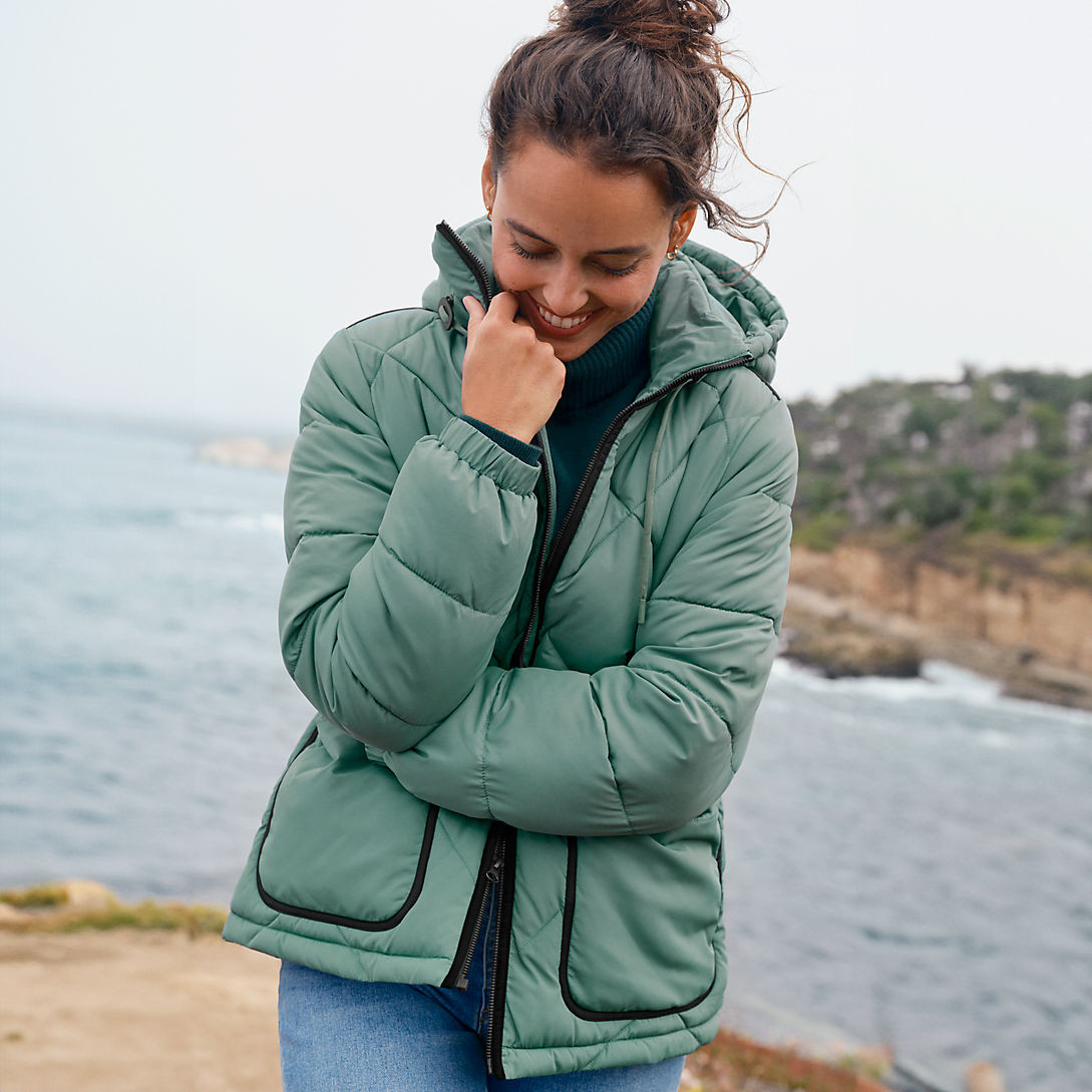 Women's FeatherFree Insulated Diamond Quilted Jacket | Lands' End (US)