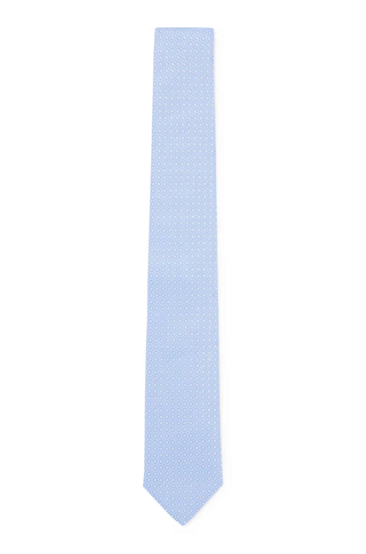 Pure-silk tie with jacquard-woven micro pattern | Hugo Boss (US)