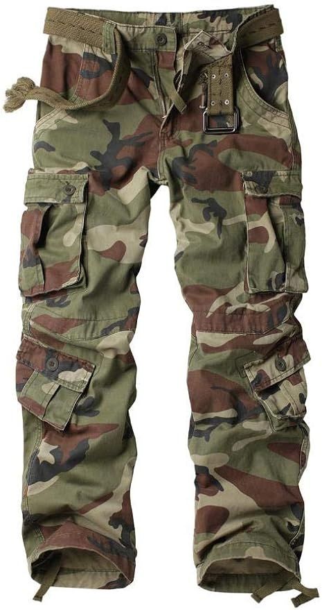 AKARMY Womens Cargo Pants with Pockets Outdoor Casual Ripstop Camo Military Combat Construction W... | Amazon (US)