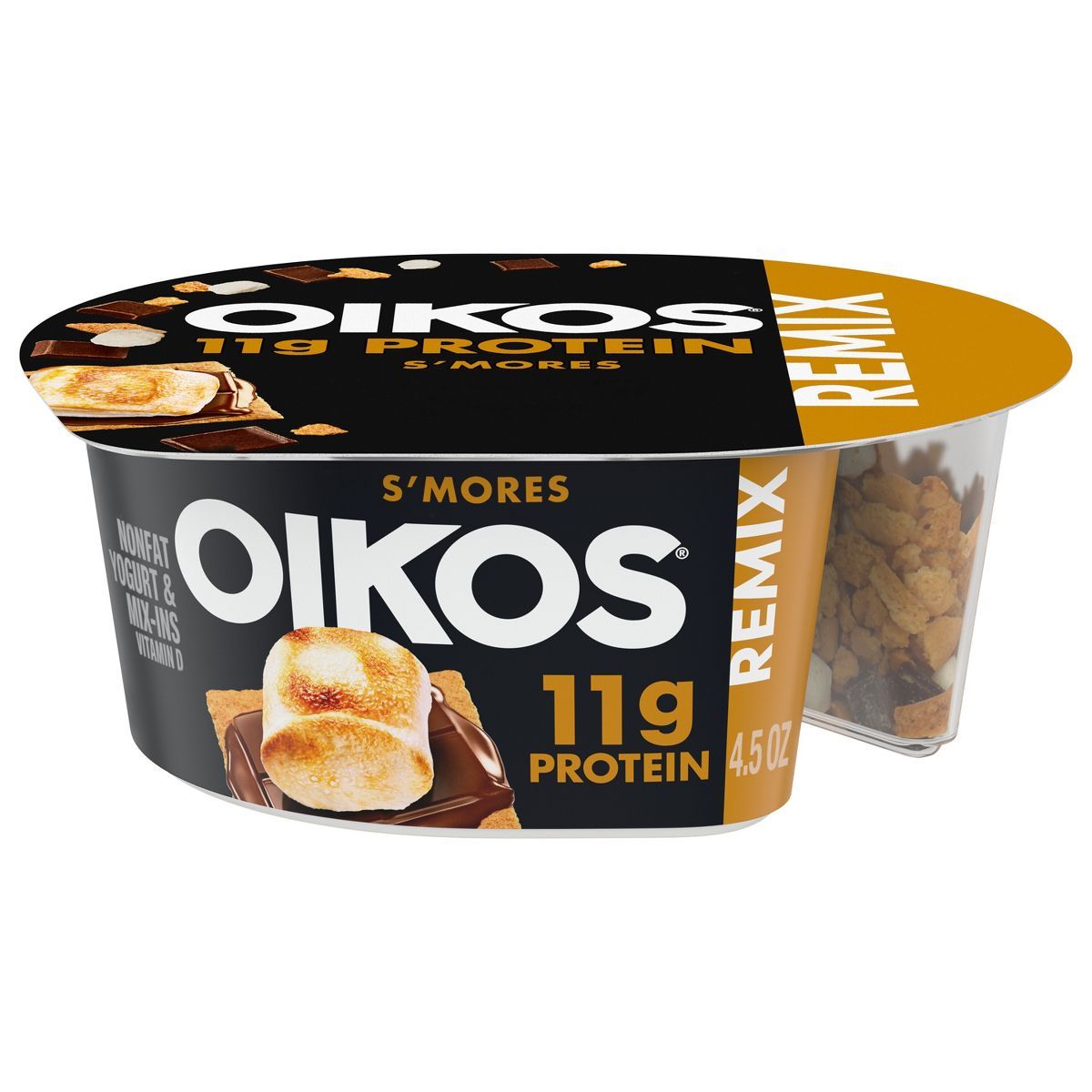 Oikos Mixin Vanilla with Chocolate and Graham Greek Yogurt - 4.5oz | Target