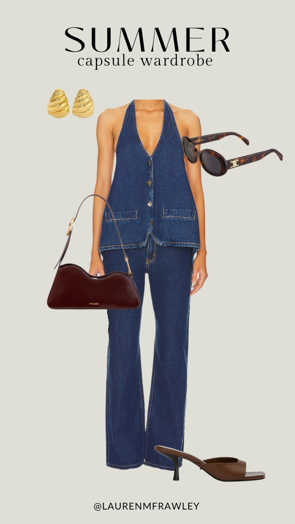 Summer capsule wardrobe denim outfit perfect for a date night or girls night!

#LTKStyleTip #LTKSeasonal #LTKItBag