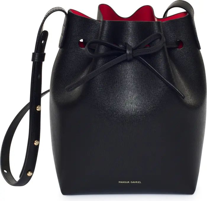 Mini Saffiano Leather Bucket Bag | Nordstrom