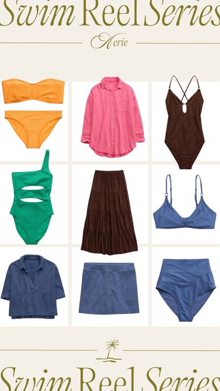 Swim that I shared in my aerie swim reel🌊🦋🩵 #swim #springbreak #aerie 

Sizes:
I am in a large in everything except the blue shirt I’m in a medium 

#LTKSeasonal #LTKmidsize #LTKtravel