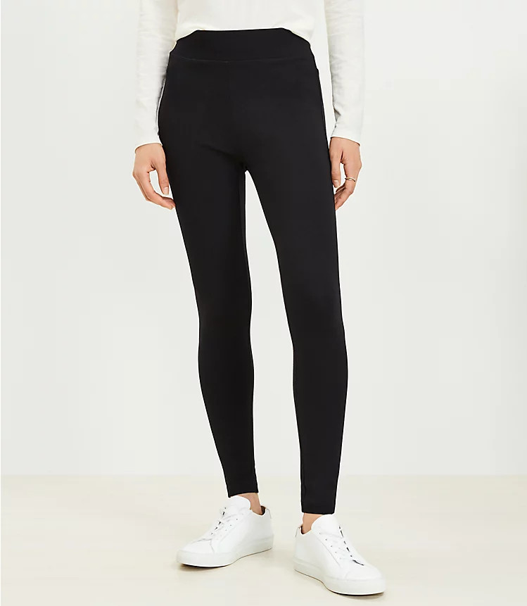 Petite Seamed Ponte Leggings | LOFT
