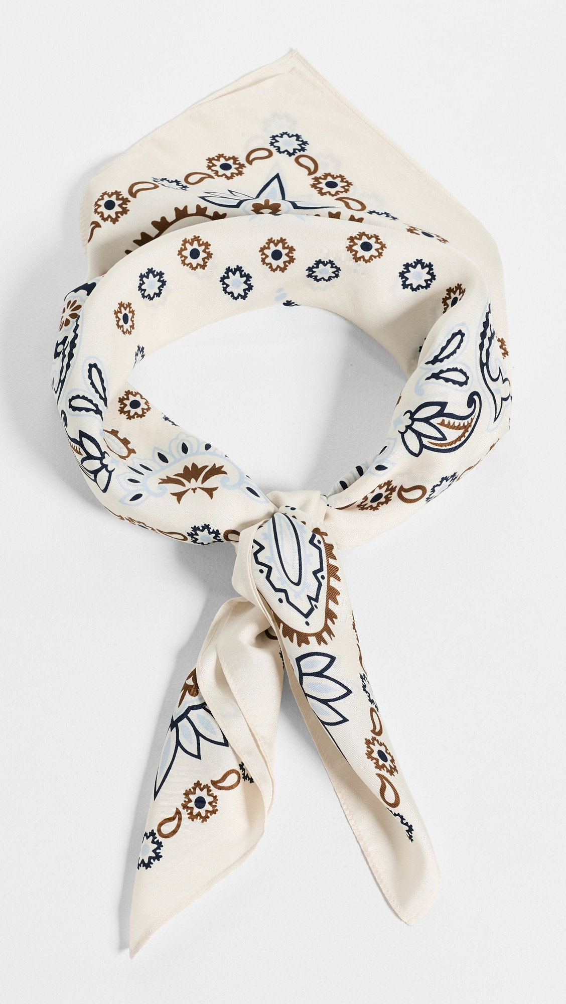 Madewell Medium Silk Bandana Horseshoe Golden Saffrom One Size | Shopbop