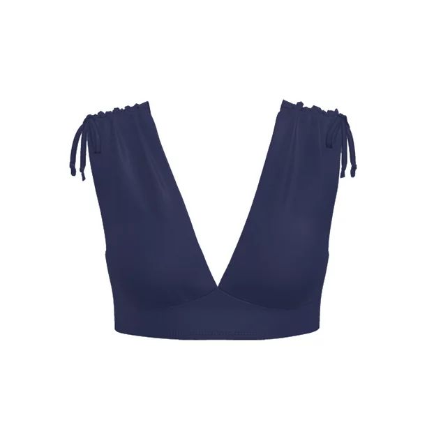 Time and Tru Women's Shoulder Ruched Bikini Top, Sizes S-3X | Walmart (US)