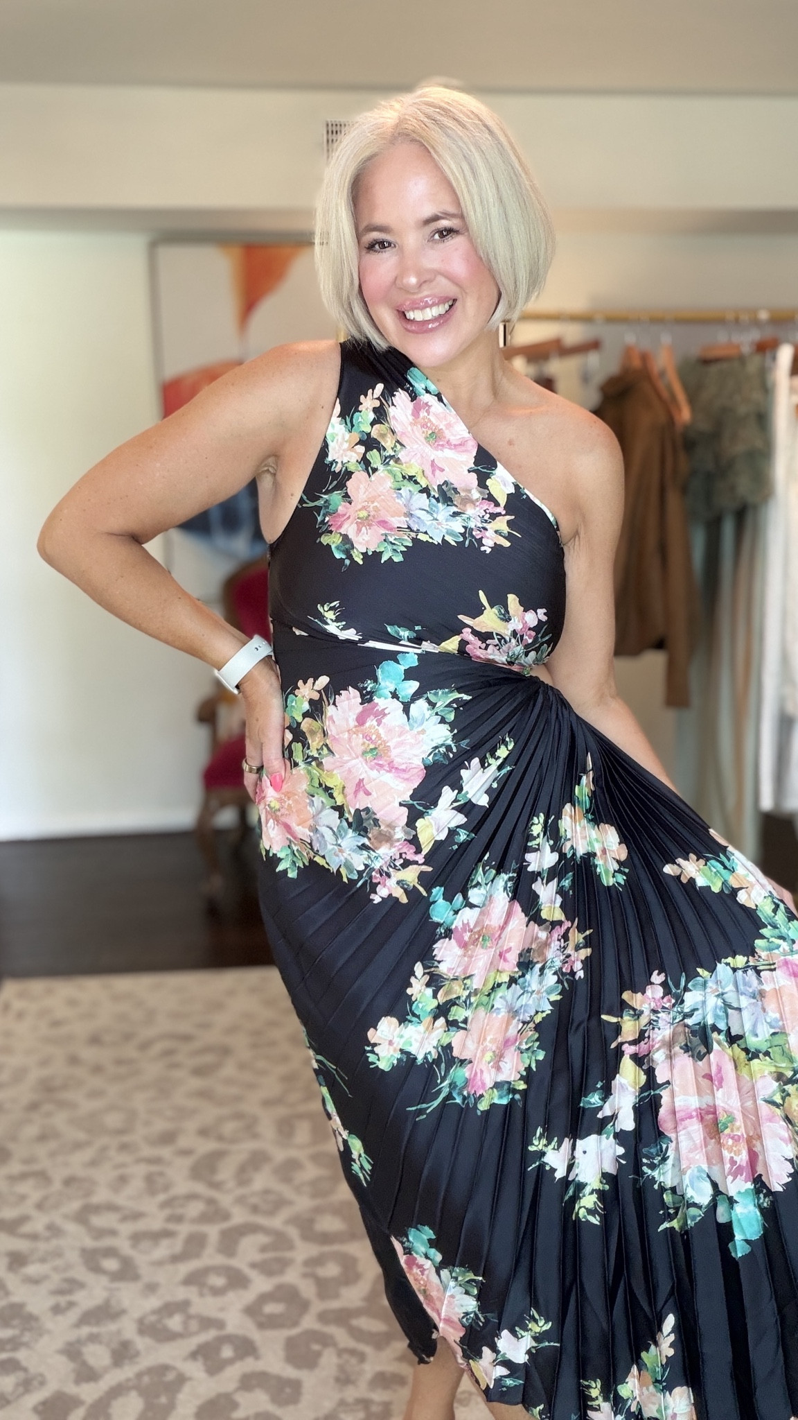 Can we get a moment for the dress?! 🌸🍒 perfect for a spring wedding or cocktail dress! 

women over 50 fashion, over 50 style inspiration, midlife fashion blogger, ageless style women, chic over 50 outfits, modern classic style women


#LTKSeasonal #LTKootd #LTKOver40
