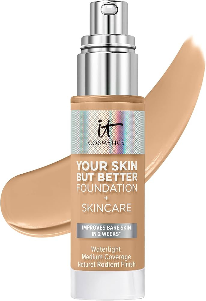 IT Cosmetics Your Skin But Better Foundation + Skincare - Hydrating Medium Buildable Coverage - M... | Amazon (US)