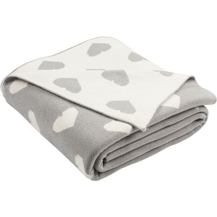 Truelove Knit Throw Blanket - Light Grey/Natural - 50" x 60" - Safavieh | Target