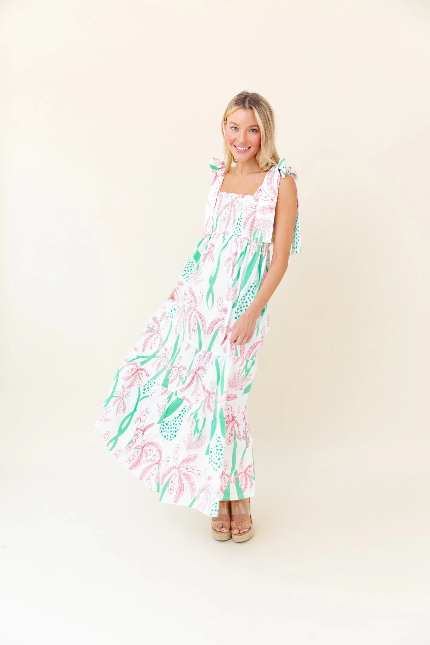 Sheridan French I Spring 2024 I Kelly Dress in Worth Avenue Palm | Sheridan French