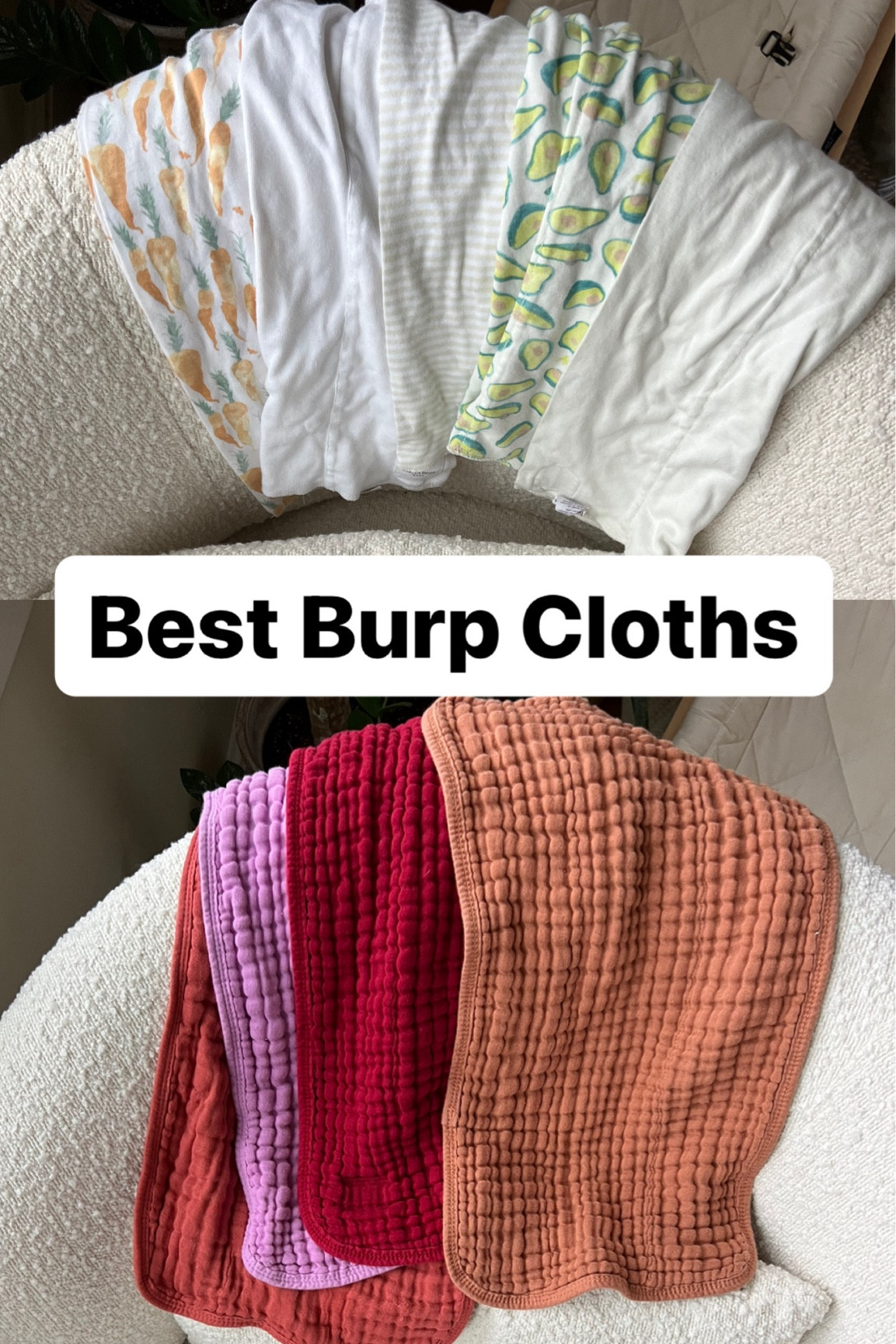 My favorite burp cloths — soft, absorbent, and thin enough to wipe up drill from baby rolls ☺️ 

#LTKbaby