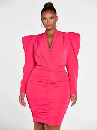 Sydney Puff Sleeve Bodycon Dress - Fashion To Figure | Fashion to Figure