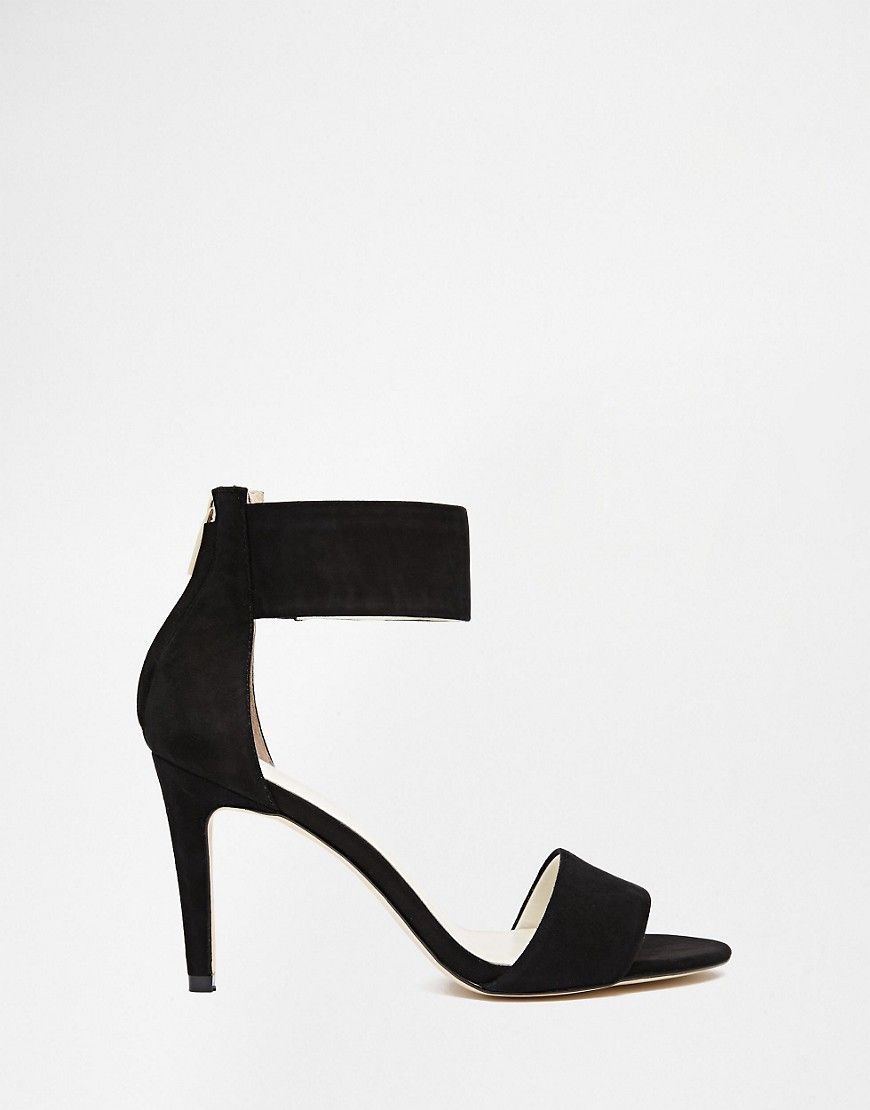 Karen Millen Ankle Cuff Black Sandals | ASOS UK