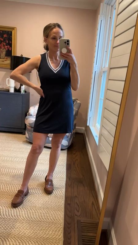 This tennis dress from Tuckernuck is SO cute. Fits TTS, under $100, and flattering. It does not come with built in shorts, so I’m linking the pair I’m wearing with this. 

#LTKSeasonal #LTKfitness #LTKfindsunder100