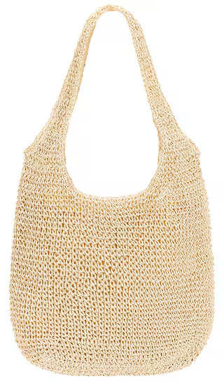 Slouch Raffia Bag in Natural | Revolve Clothing (Global)