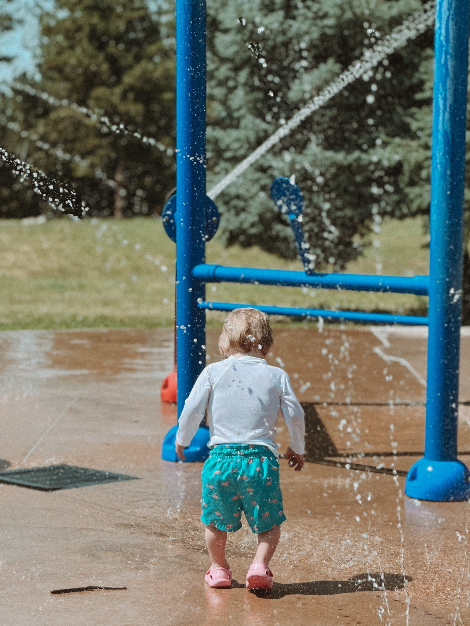 Toddler swim shorts, rash guard, and water shoes perfect for a day at the splash pad

#LTKswim #LTKbaby #LTKkids