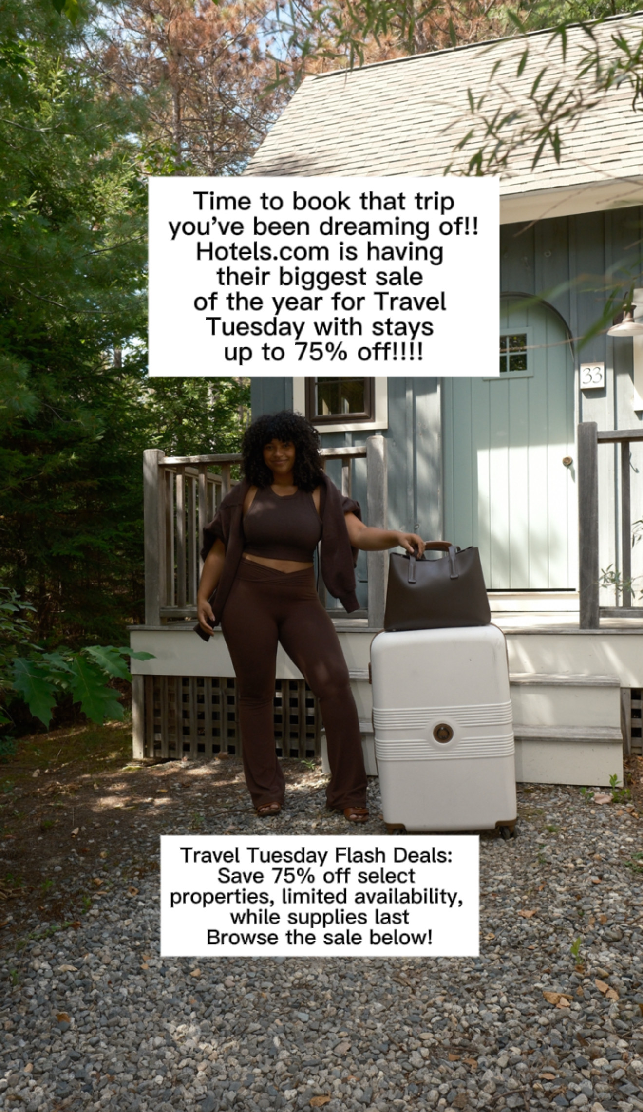 Hotels.com is having their biggest sale of the year with up to 75% off stays!! Now's the time to book. that self care trip you've been dreaming of!
Browse the sale below
#EGPartner #ad

Book Flash Deals by 12/2/25 at 11:59 PM (hotel property local time). Book Black Friday Sale properties by 12/2/25 at 11:59 PM (hotel property local time). Travel by 12/30/26 for both Flash Deals and Black Friday Sale properties. Limited availability; blackout periods may apply. 

 