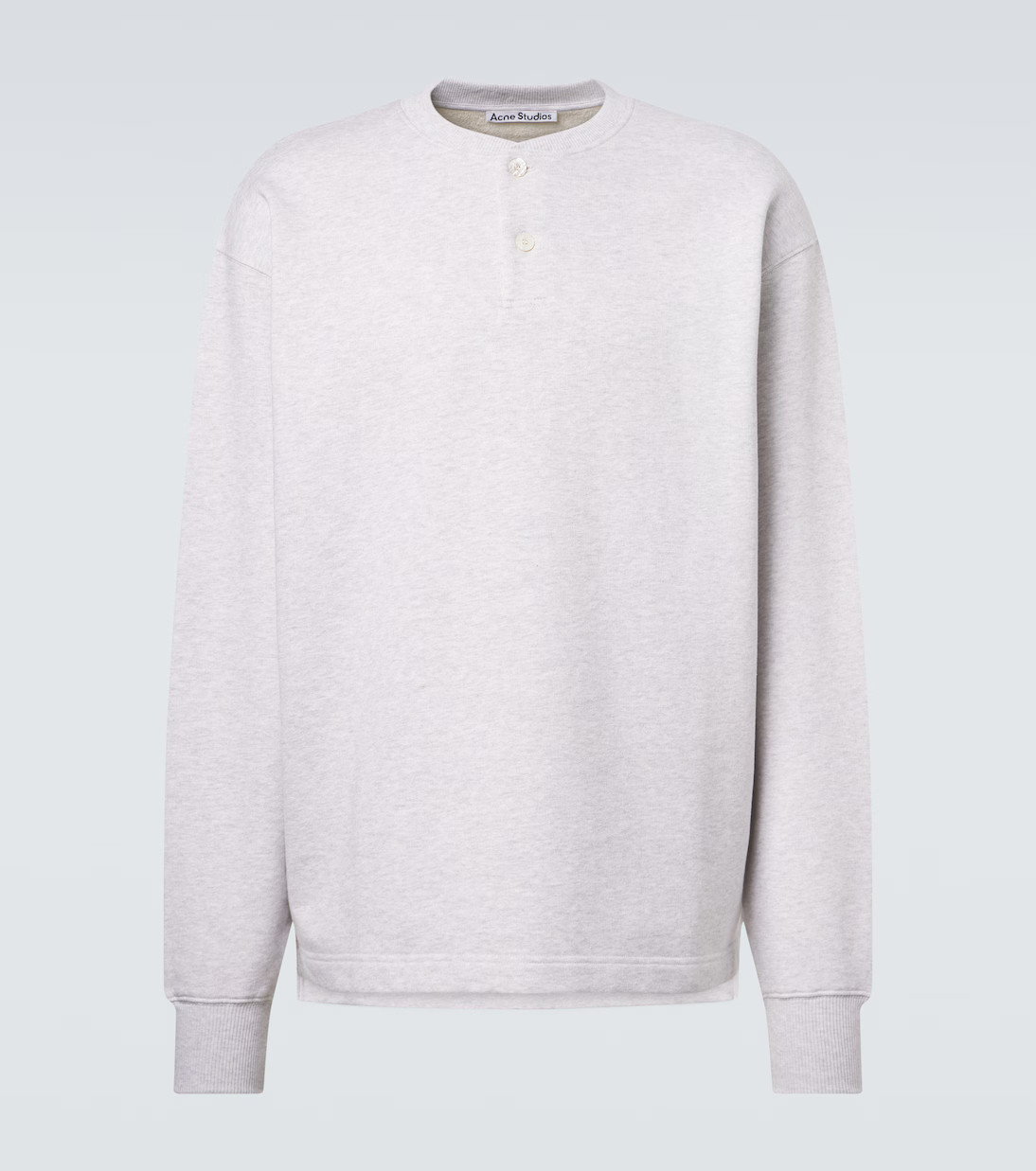 Logo embroidered cotton-blend sweatshirt | Mytheresa (US/CA)