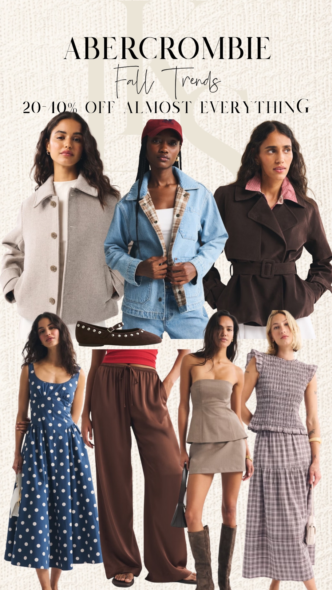 Abercrombie "Step into Fall" Sale!

20-40% off almost everything + 20% off all clearance!

Shop my favorite fall trend pieces here! 🍁 

 #LTKootd #LTKSeasonal #LTKSaleAlert