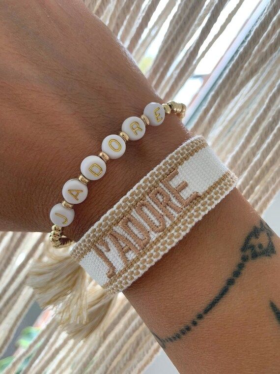J'ADORE Designer inspired bracelet, Friendship Bracelet, Perfect Birthday gift for women, Woven B... | Etsy (US)
