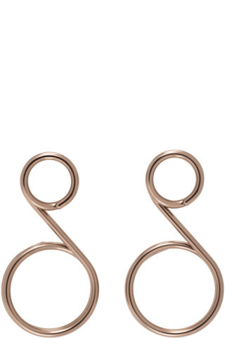 Bronze Bubble Wands Earrings | SSENSE