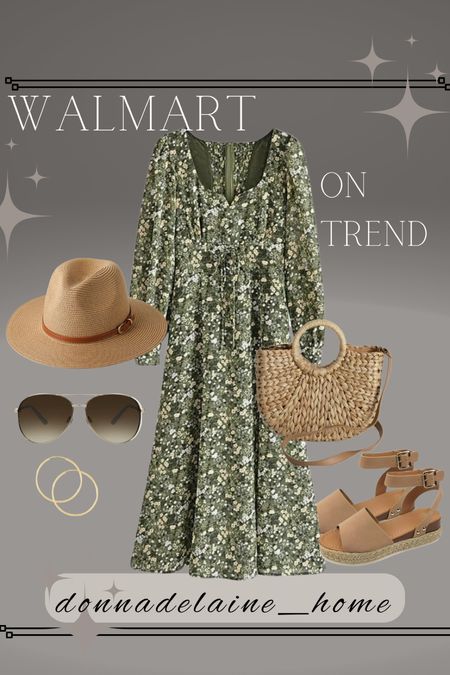 Super cute prairie dress at Walmart: perfect spring and summer look! 
Affordable fashion, on trend style 

#LTKstyletip #LTKbeauty