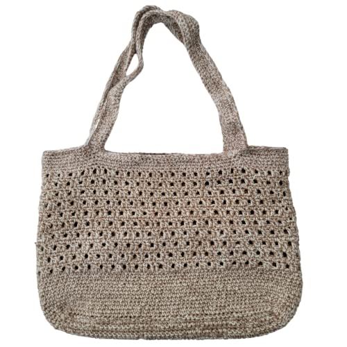 Shoulder Handbag Crochet Tote, Large Crochet Tote Bag, Lined Crochet Shoulder Bag, Crochet Tote B... | Amazon (US)