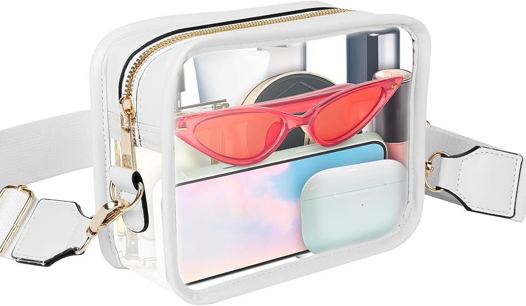 Clear Purse for Women Stadium Approved, Clear Crossbody Stadium Bag for Concert, Small Transparen... | Amazon (US)