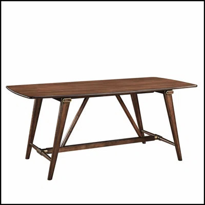 Modern Design Wooden Dining Table with Rich Brown Finish for Stylish and Durable Kitchen Furniture | Wayfair North America