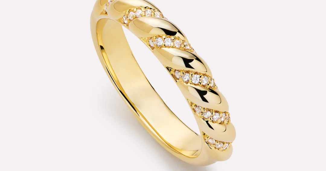 Home/Rings/Band Rings/Gold Band Ring - Presley | Ana Luisa