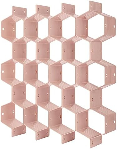Poeland Drawer Divider Organizer 8pcs DIY Plastic Grid Honeycomb Drawer Divider | Amazon (US)
