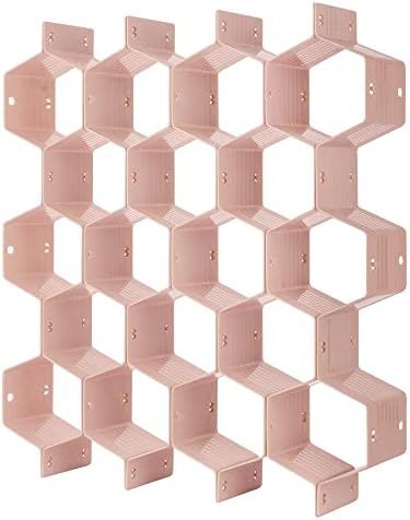 Poeland Drawer Divider Organizer 8pcs DIY Plastic Grid Honeycomb Drawer Divider | Amazon (US)