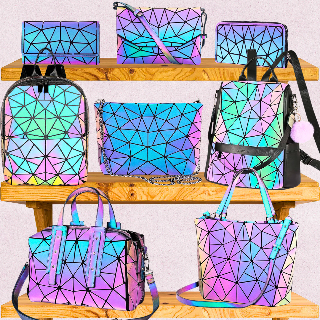 These LOVEVOOK geometric holographic bags are the ultimate statement accessory right now. The iridescent, reflective design catches the light beautifully and instantly elevates even the simplest outfit. 

Perfect for spring and summer outfits, festivals, concerts, travel, nights out, and everyday wear when you want something fun but functional. 

I love that this collection includes backpacks, crossbody bags, totes, and wallets—so there’s an option for every lifestyle. Lightweight, eye-catching, and such a good gift idea too.

💖💜💙💚
LOVEVOOK bags, geometric purse, holographic handbag, reflective bag, iridescent purse, statement handbag, trendy purses for women, spring accessories, summer handbags, festival bag, crossbody bag, backpack purse, travel bag, everyday handbags, giftable fashion accessories 

 

#LTKootd #LTKSeasonal #LTKTravel