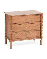 28x16x26 3 Drawer Spindle Side Table | Furniture & Lighting | Marshalls | Marshalls