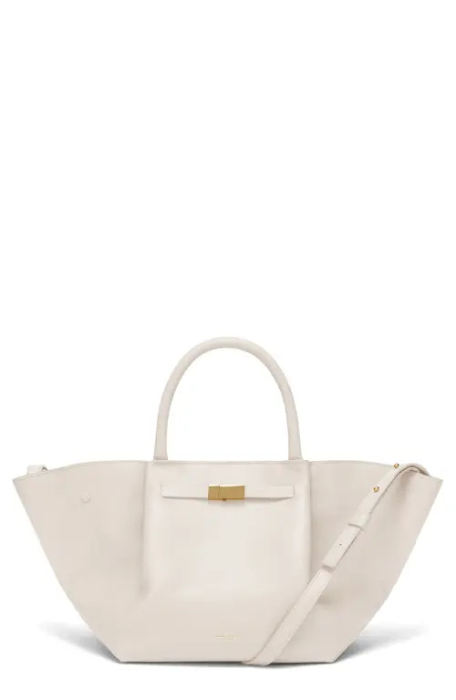 DeMellier New York Leather East/West Midi Tote in Off White at Nordstrom | Nordstrom