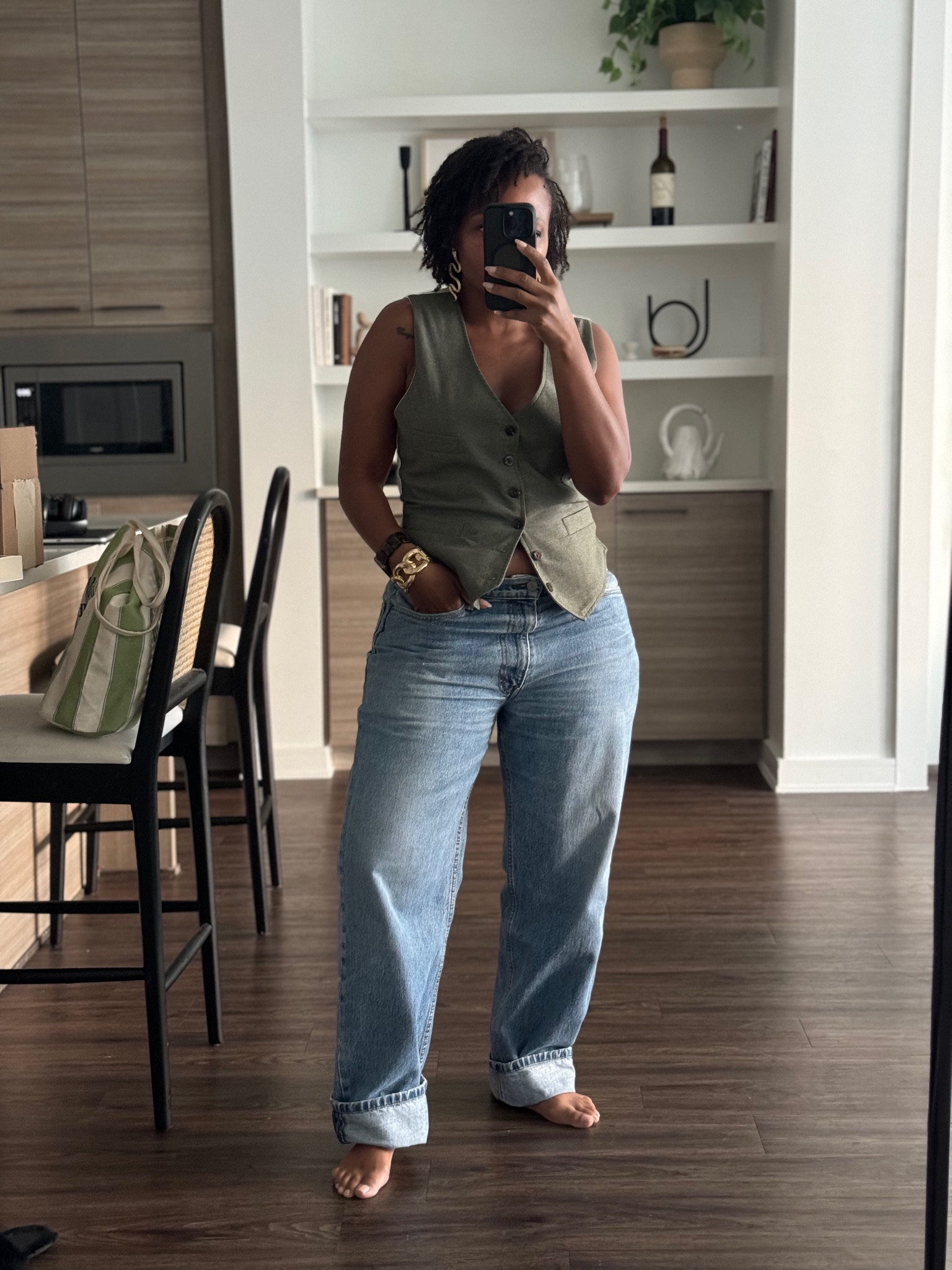 Another casual day… as we are working towards fall consider this look with a tee, long sleeve tee, turtle neck or even a button down for the fall season! 

#LTKStyleTip #LTKMidsize #LTKFindsUnder100